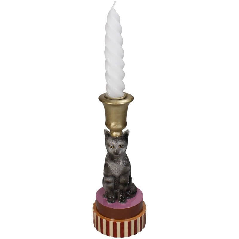 Comtesse Noire Féline Kedi Şamdan