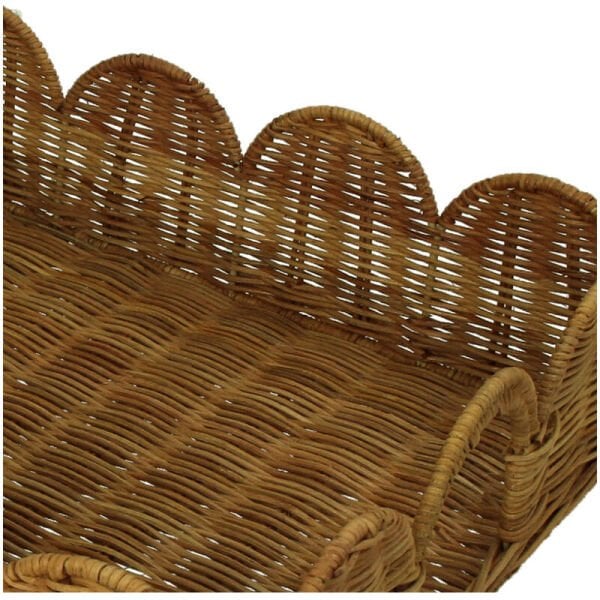 Akdeniz Dalgası Rattan Tepsi, Dikdörtgen