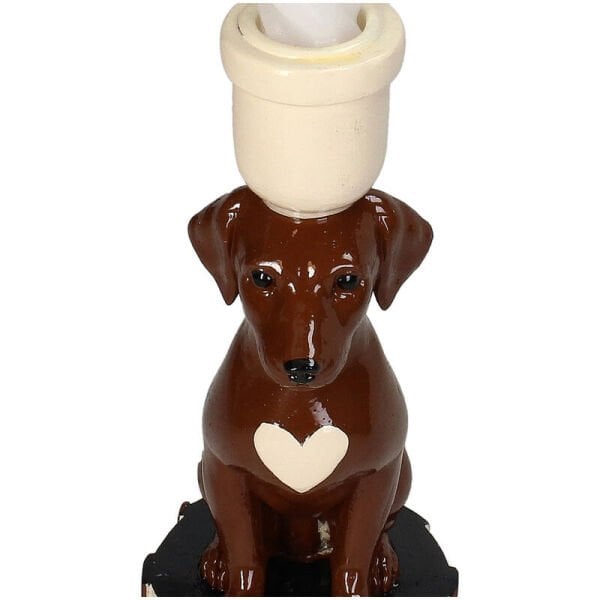 Count Dachshund Amour Köpek Şamdan