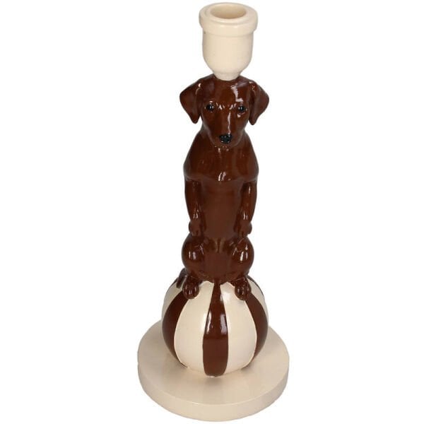 Baron Dachshund Köpek Şamdan