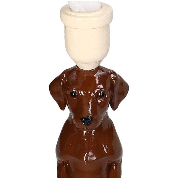 Baron Dachshund Köpek Şamdan