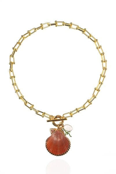 Serena Shell Midye Kolye, Coral