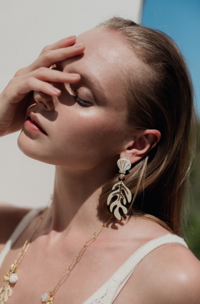 Algae Deniz Kabuğu Küpe