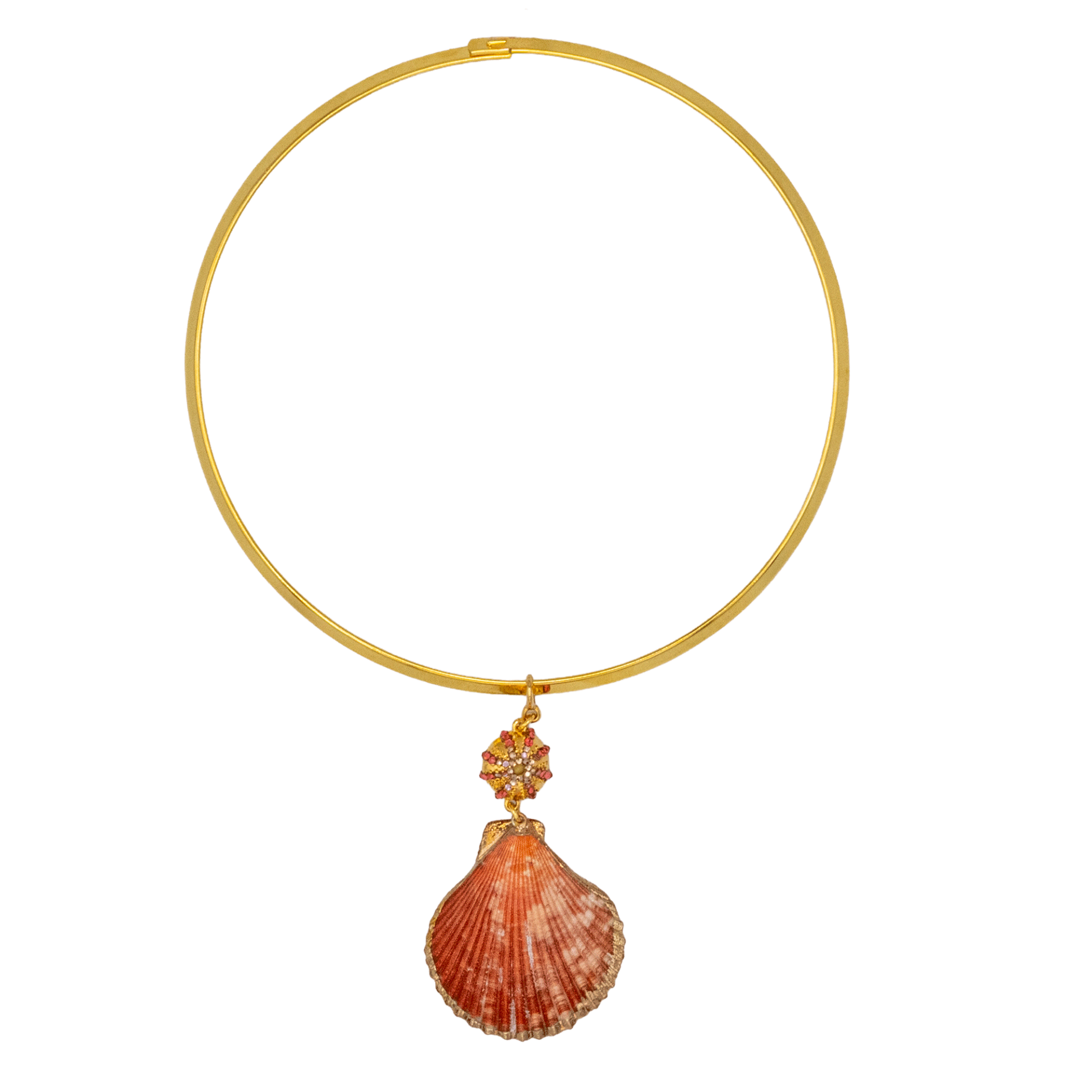 Dazlind Callico Midye Choker Kolye, Coral