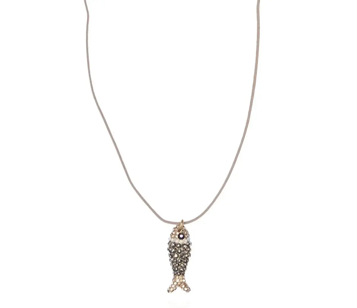 Maridaki Balık Swarovski Kolye, Small - Rose Gold