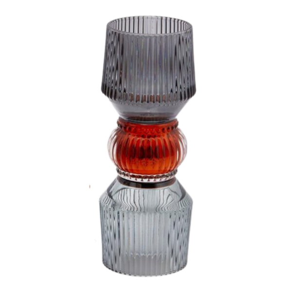 Barceloneta Cam Mumluk, Antrasit-Kırmızı-Gri