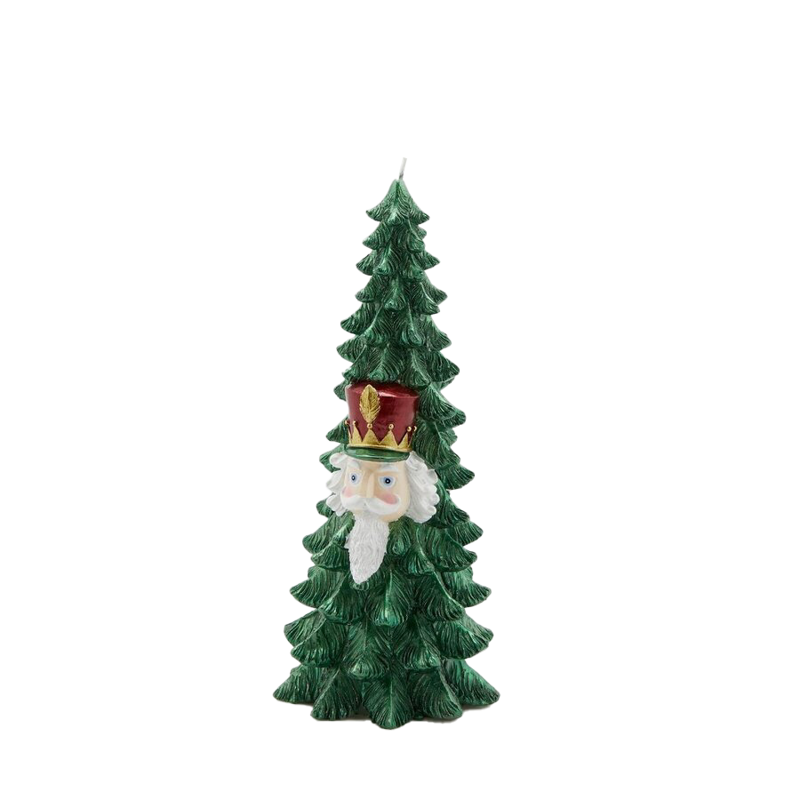 FINDIKKIRAN SÜSLÜ YILBAŞI AĞACI MUM, 21 CM