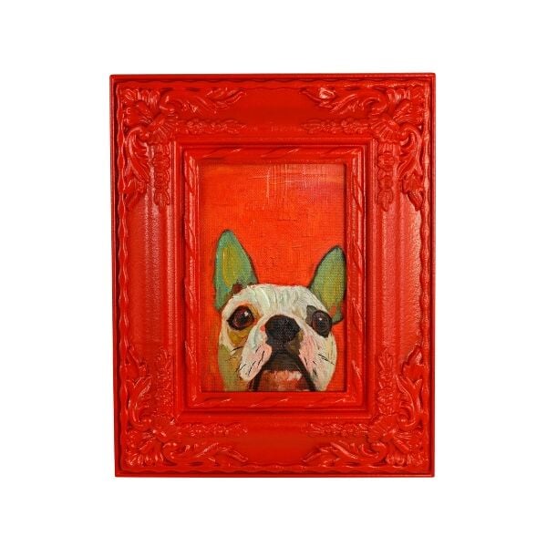 Le Petit Bouledogue Rouge Köpek Tablo