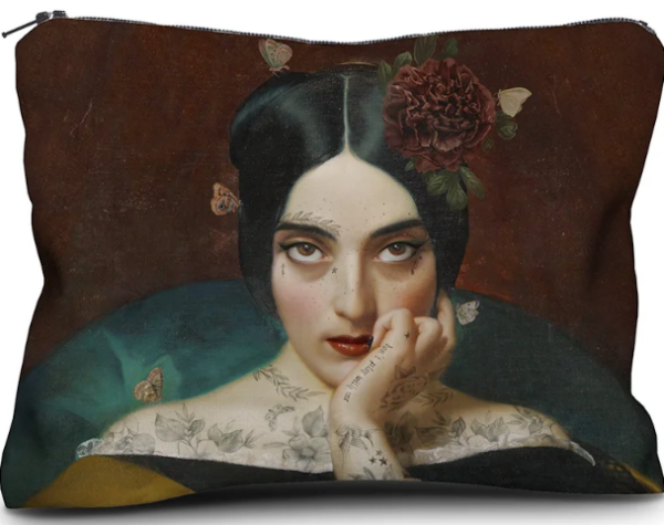 Clementine Kadife El Çantası - 17 x 23 cm