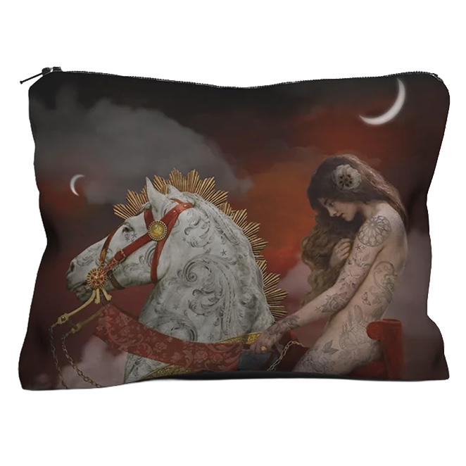 Lady Godiva Kadife El Çantası - 17 x 23 cm