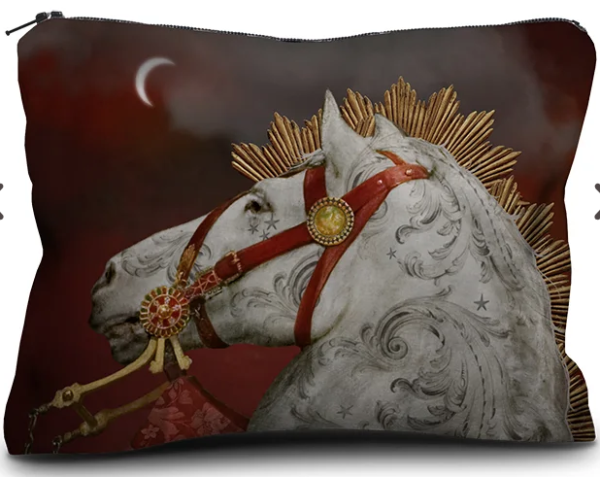 Lady Godiva Kadife El Çantası - 17 x 23 cm