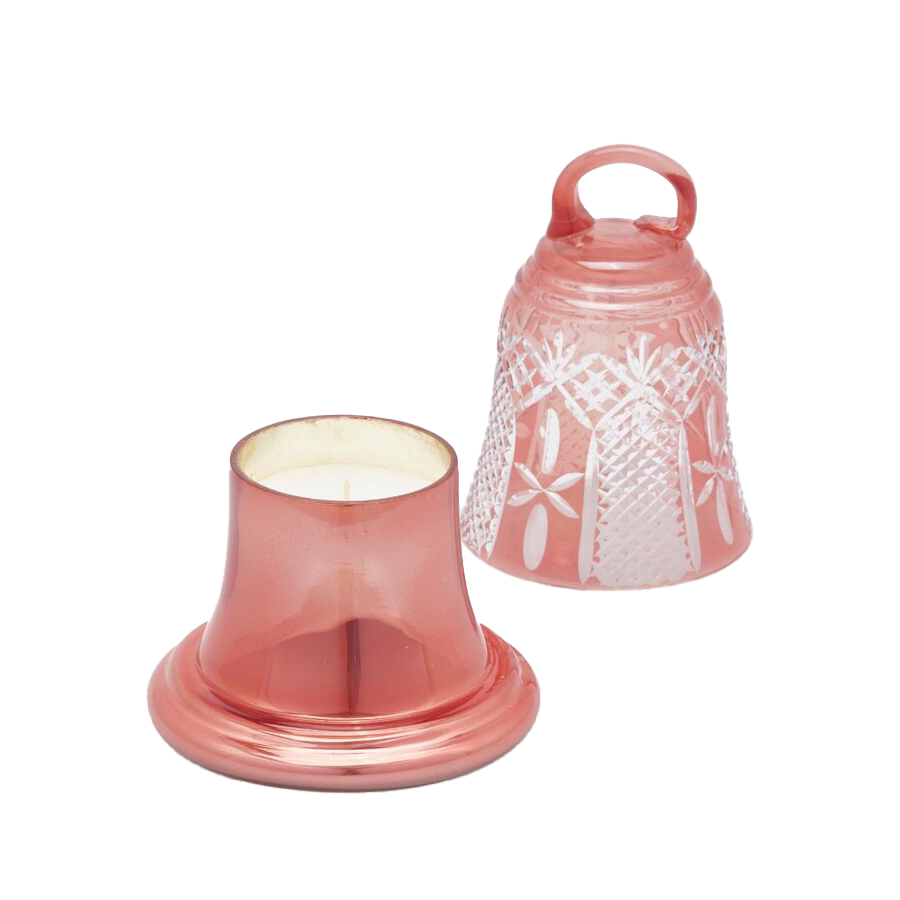 ÇAN FORMLU KAPAKLI PEMBE MUMLUK, 18 CM