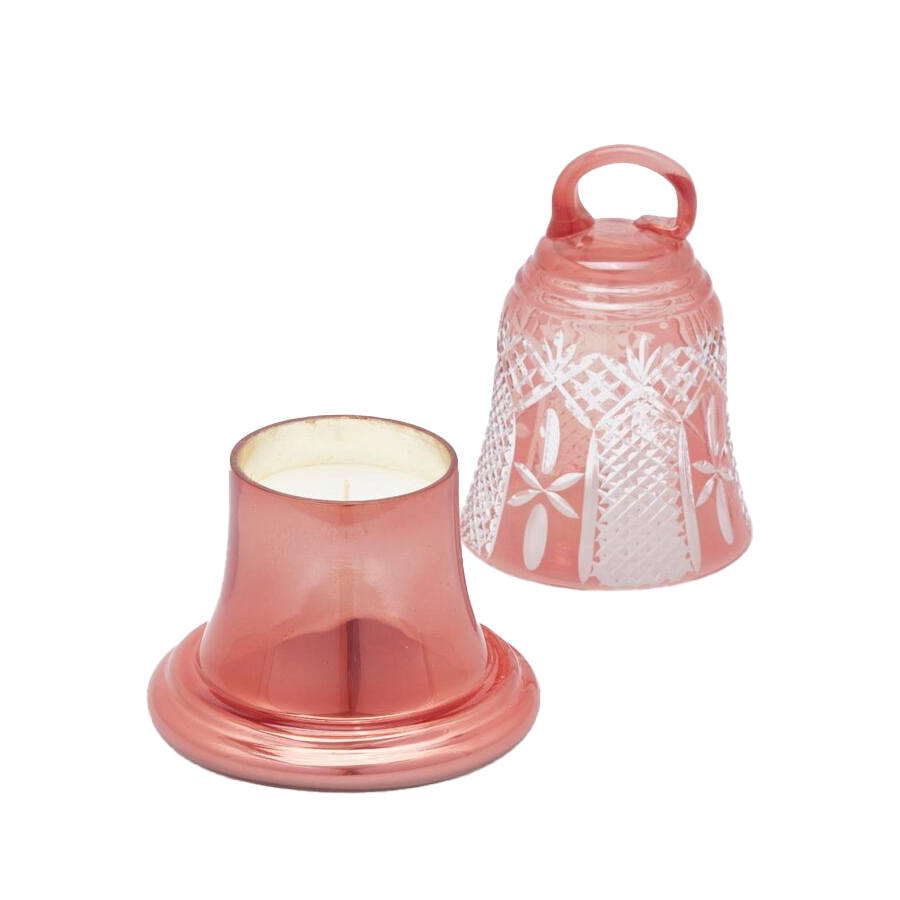 ÇAN FORMLU KAPAKLI PEMBE MUMLUK, 18 CM