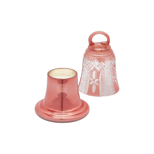 ÇAN FORMLU KAPAKLI PEMBE MUMLUK, 15 CM
