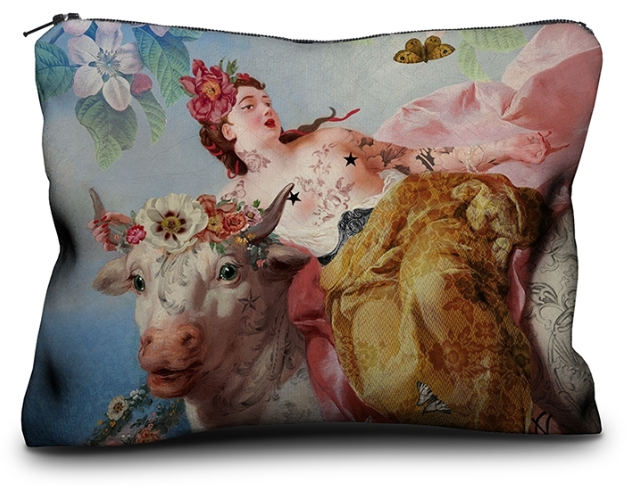 La Vache Kadife El Çantası - 17 x 23 cm