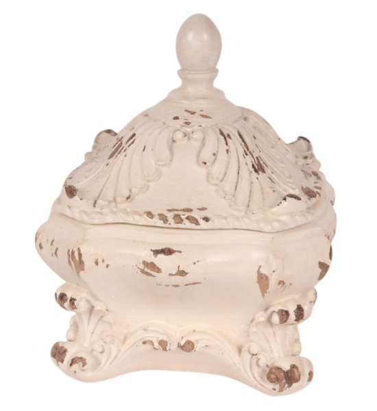 Château Antique Dekoratif Kutu - 14x12 cm