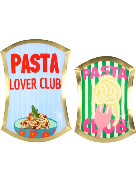 Pasta Club Spagetti Desenli Tepsi