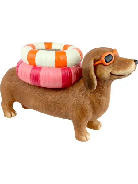 Dachshund Köpek Dekoratif Saksı & Çiçeklik