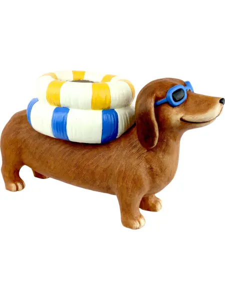 Dachshund Köpek Dekoratif Saksı & Çiçeklik