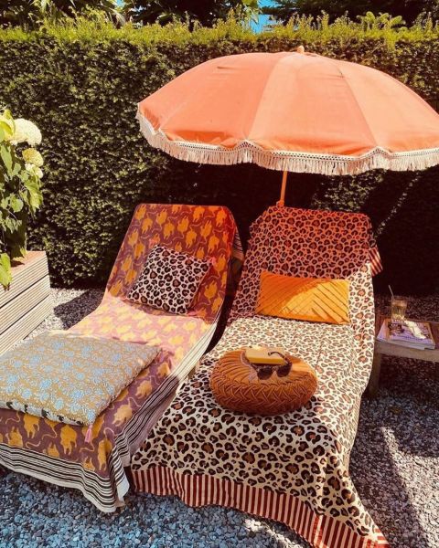 Kaplan Desenli Blok Baskı Örtü, Tek Kişilik