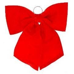 KIRMIZI KADİFE BÜYÜK FİYONK YILBAŞI SÜSÜ