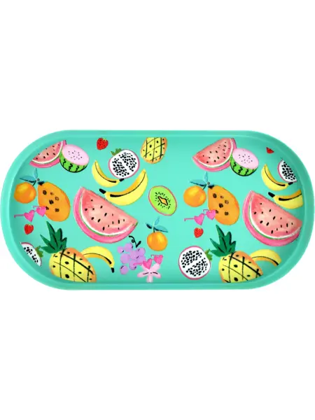 Fruit Party Meyve Desenli Metal Tepsi