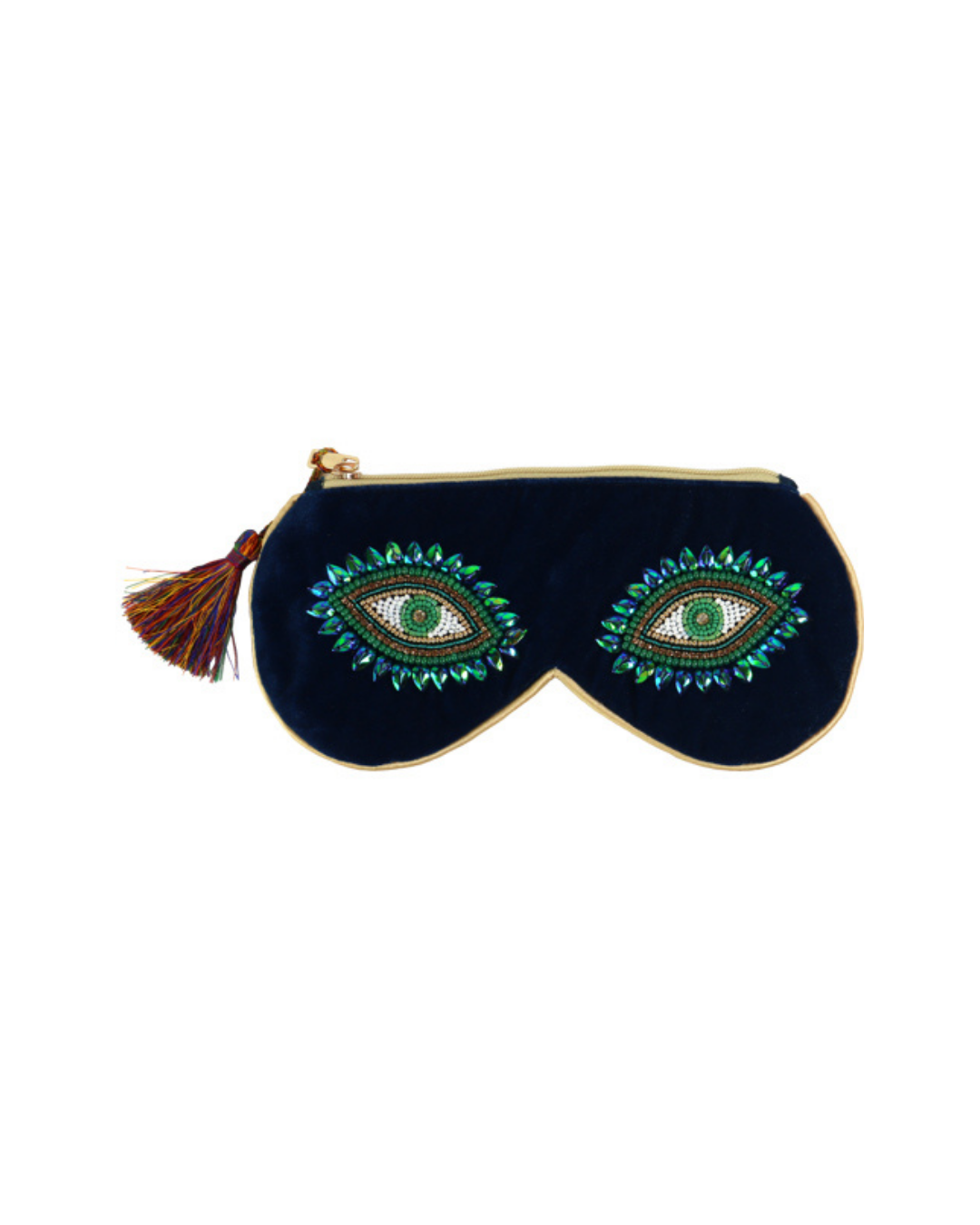 Charming Eyes Mini Kadife Clutch – Emerald Green
