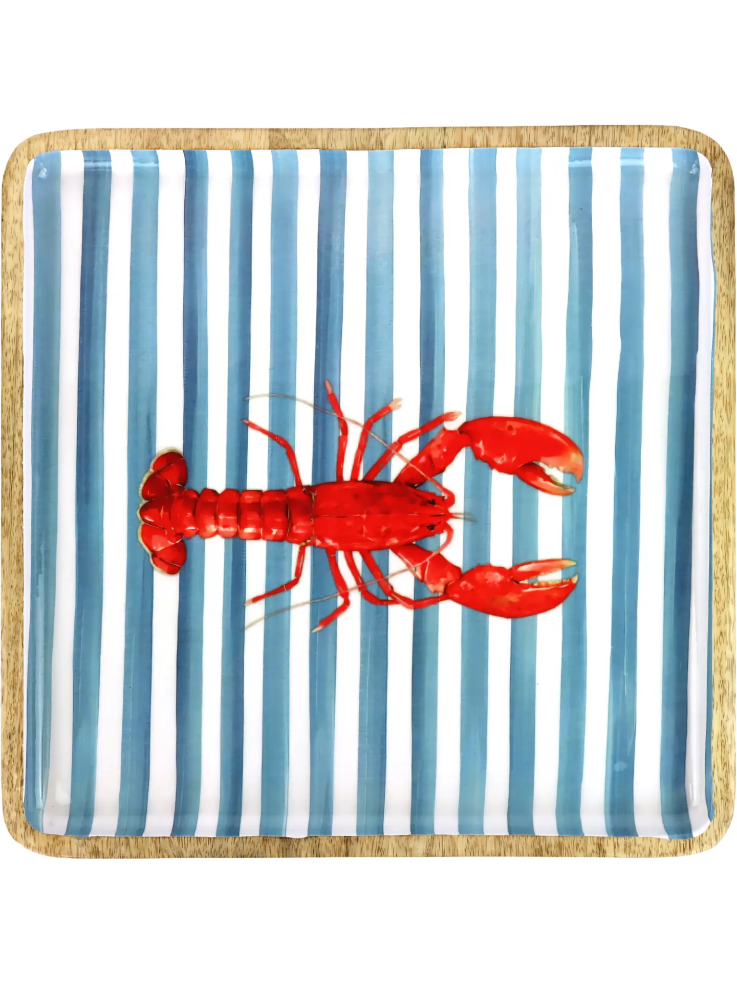 Lobster Lines Kare Servis Tabağı