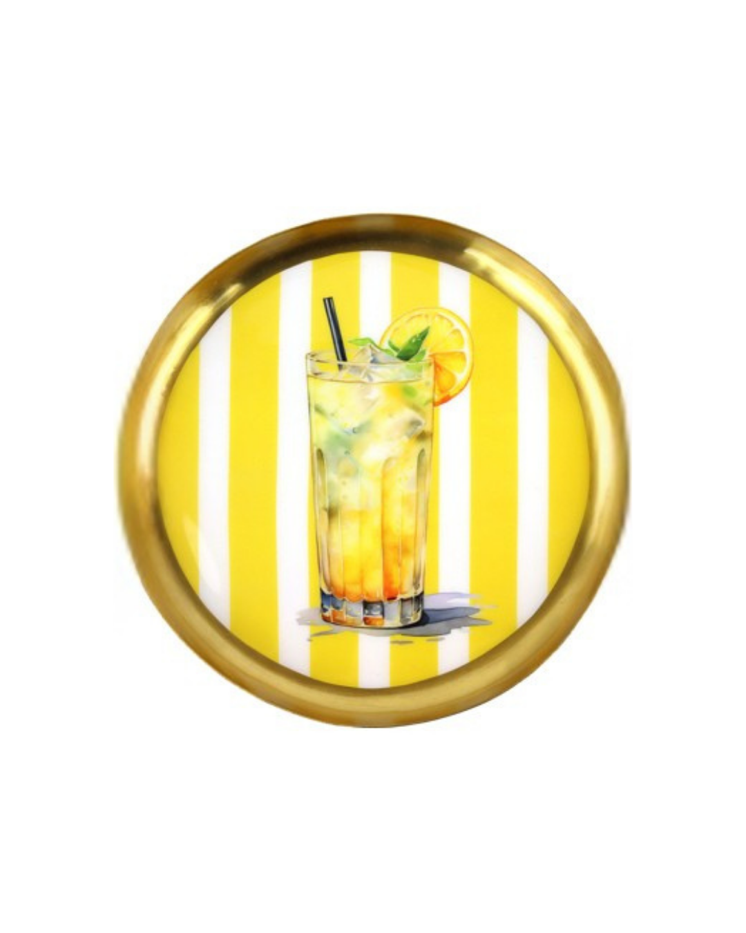 Mohito Desenli Kokteyl Tepsisi – 20 cm