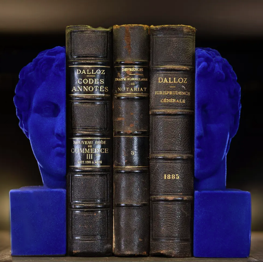 Apollo Ultramarin Mavi Kadife Kitap Desteği – 2'li Set