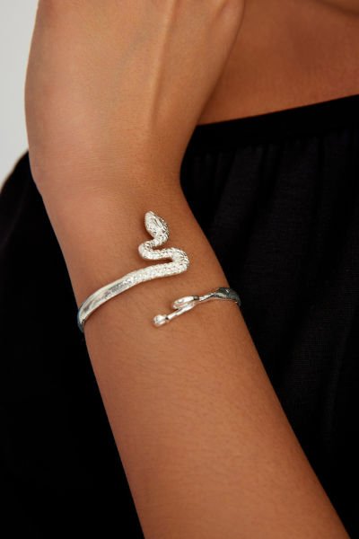 SERPENTE CLEOPATRA GÜMÜŞ BİLEKLİK