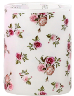 Rose Romance Beyaz Cam Mumluk