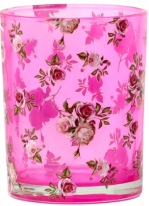 Rose Romance Pembe Cam Mumluk