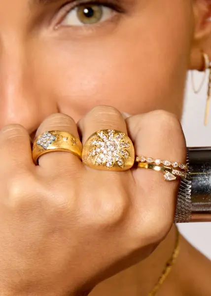 MIRA CUFF SWAROVSKİ YÜZÜK