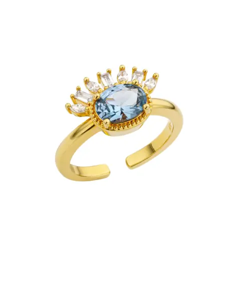 BLUE LADY SWAROVSKİ YÜZÜK