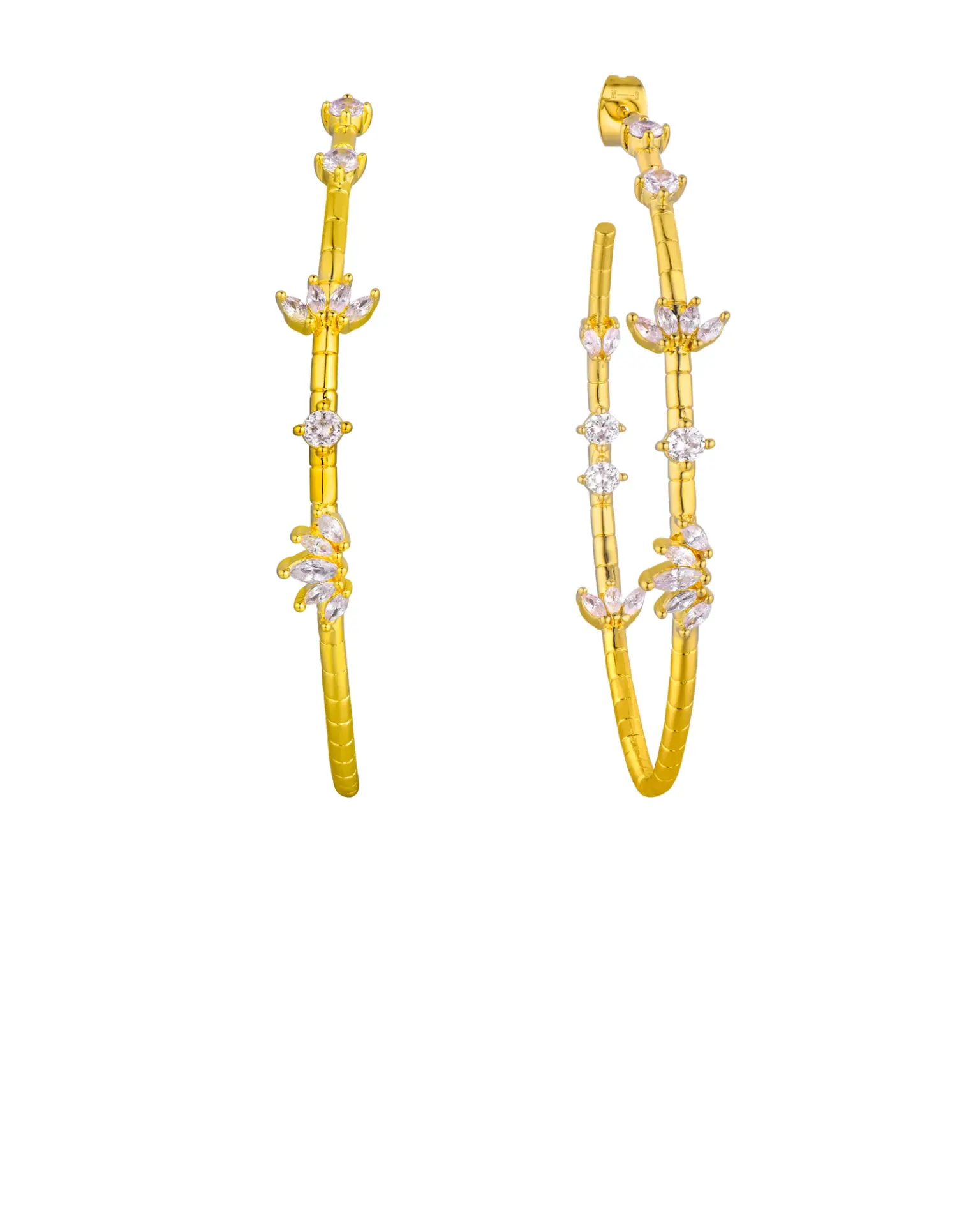 MAGNOLIA HOOPS SWAROVSKI HALKA KÜPE
