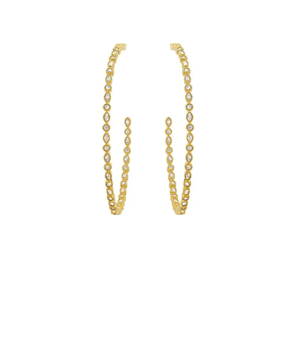 GREAT INFINITY SWAROVSKİ HALKA KÜPE