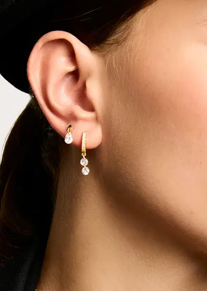 DOUBLE CRYSTAL DELHI SWAROVSKİ KÜPE