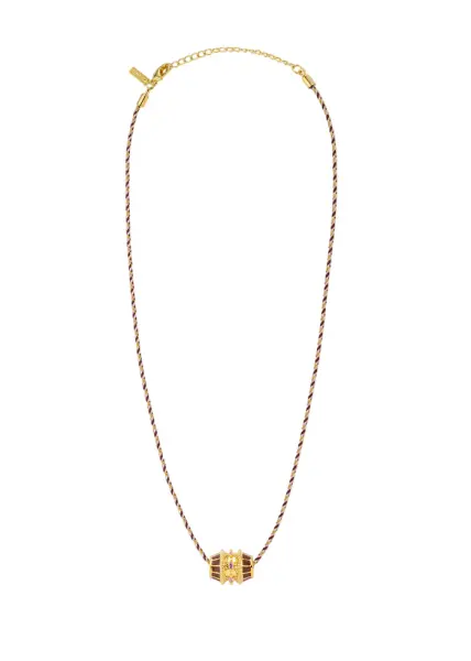 BURGUNDY TALISMAN SWAROVSKI KOLYE