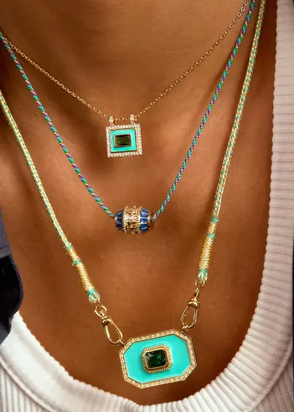 BLUE TALISMAN SWAROVSKI KOLYE