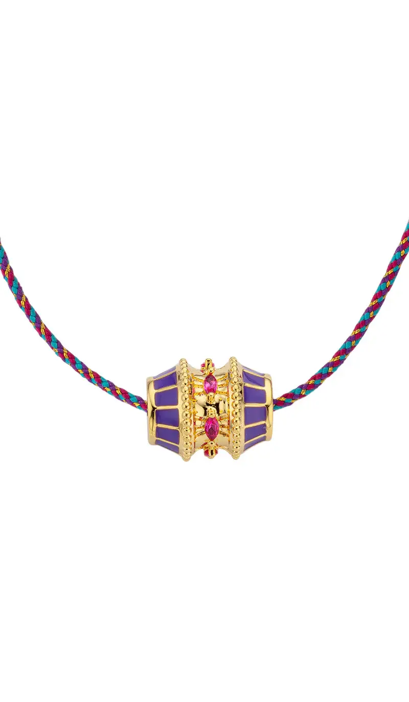 PURPLE TALISMAN SWAROVSKI KOLYE