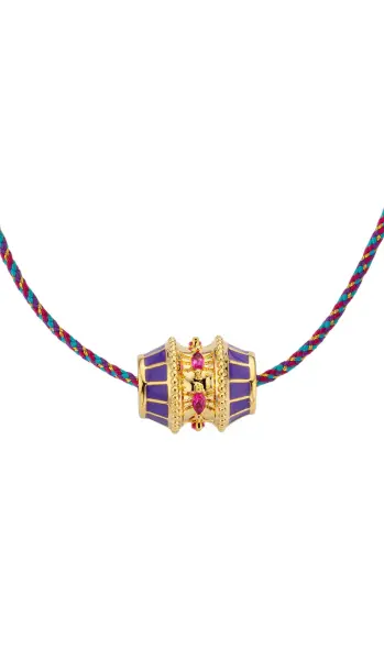 PURPLE TALISMAN SWAROVSKI KOLYE