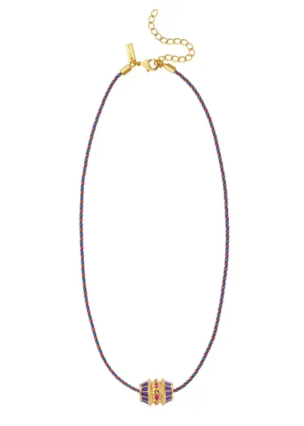 PURPLE TALISMAN SWAROVSKI KOLYE