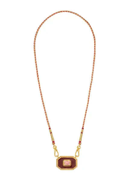 BURGUNDY YUCATAN SWAROVSKI KOLYE