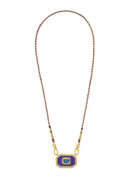 PURPLE YUCATAN SWAROVSKİ KOLYE