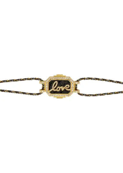 BLACK LOVE BOHEME SWAROVSKİ BİLEKLİK