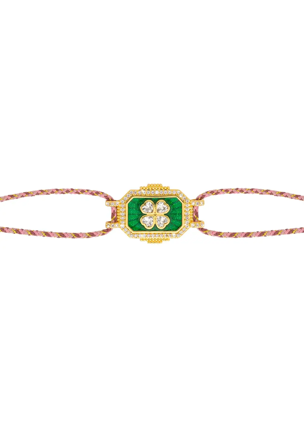 GREEN TREFLE BOHEME SWAROVSKİ BİLEKLİK