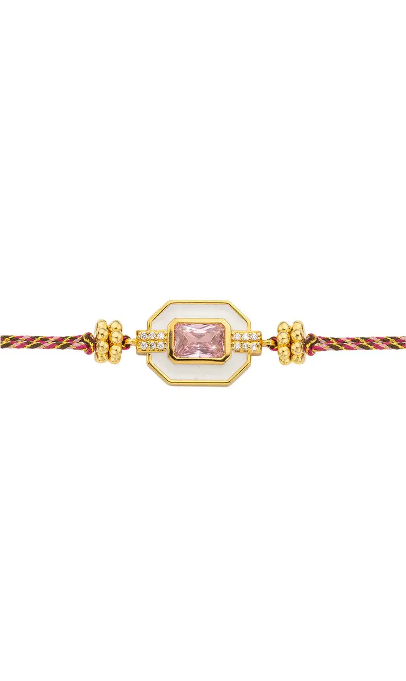 WHITE ART DECO SWAROVSKİ BİLEKLİK