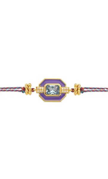PURPLE ART DECO SWAROSVKİ BİLEKLİK