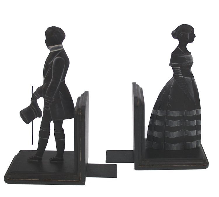 SİLUET KADIN VE ERKEK KİTAP DESTEĞİ - BOOKEND